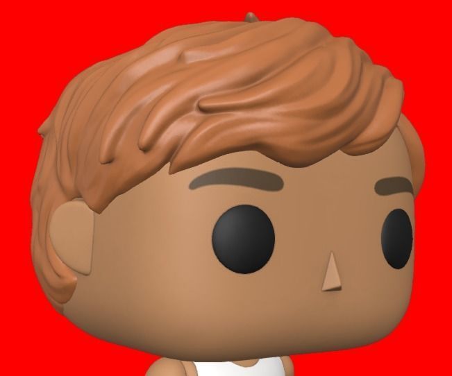 CUSTOM FUNKO POP - HAIR 18 3D print model_2
