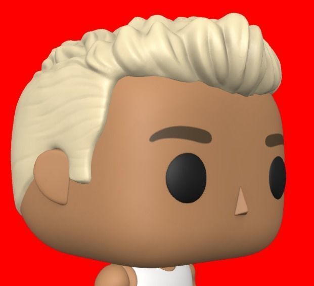 CUSTOM FUNKO POP - HAIR 19 3D print model_3