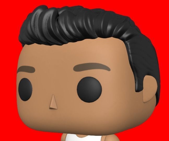 CUSTOM FUNKO POP - HAIR 19 3D print model_1