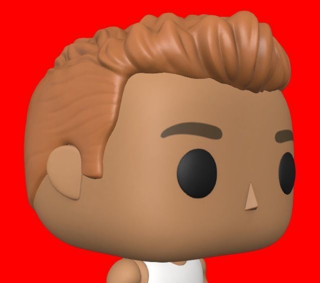 CUSTOM FUNKO POP - HAIR 19 3D print model_2