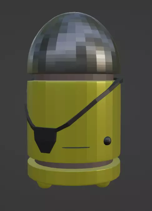 Enter the Gungeon Veteran Bullet Kin free low poly 3D model Free 3D model
