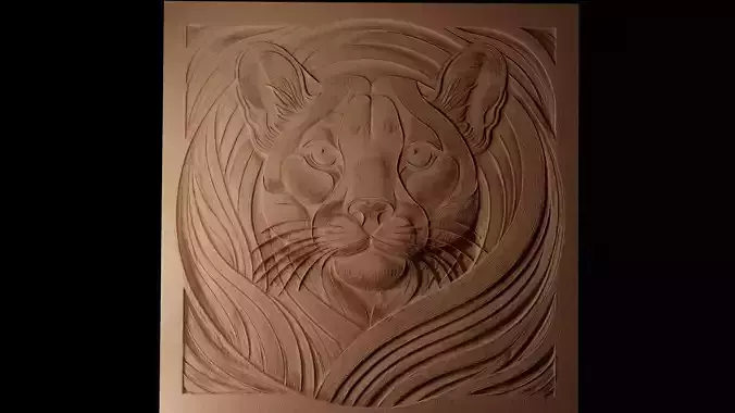 Puma CNC 3d Print High Relief Sand Casting