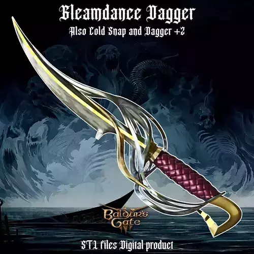 Fantasy Gleamdance Dagger Cold Snap Baldurs Gate 3