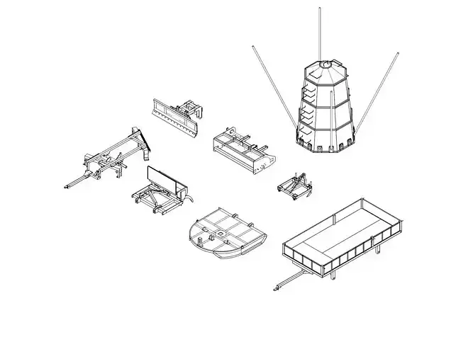 Pack of agricultural machinery models