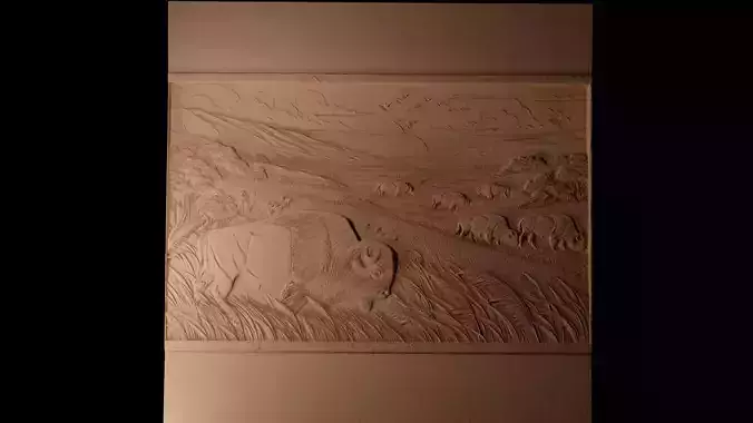 Prairie CNC 3d Print High Relief Sand Casting 3D print model