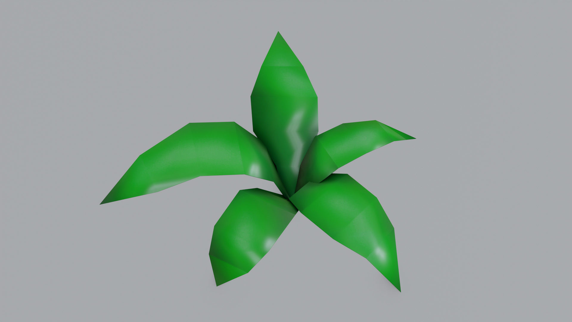Stylized Plants Pack pbr Low-poly 3D model_11