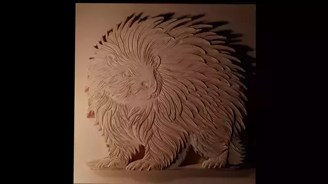 Porcupine CNC 3d Print High Relief Sand Casting