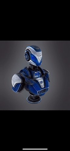 Robot bust 3D print model