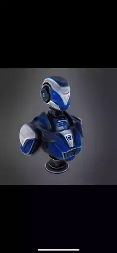 Robot bust 3D print model