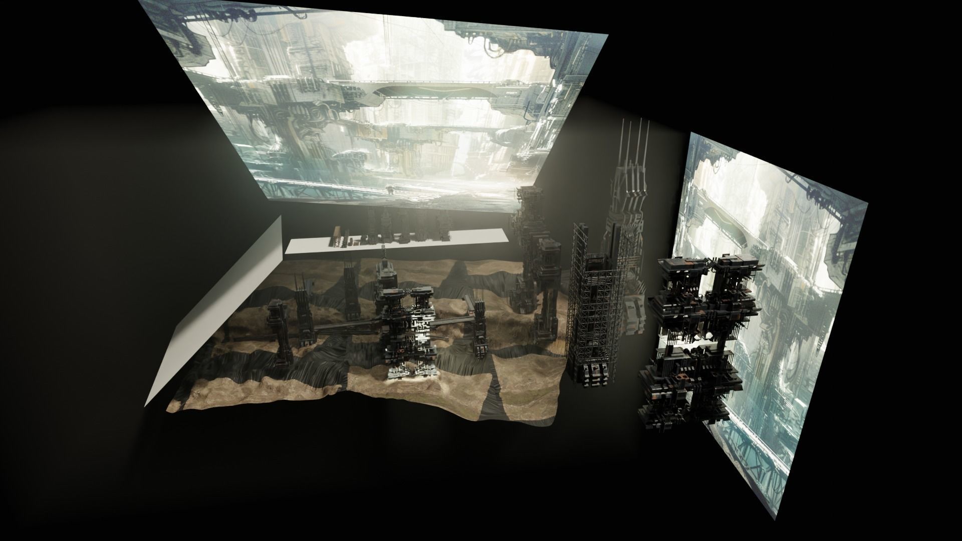 Abandoned Mine - Concept Art Scene 3D model_4