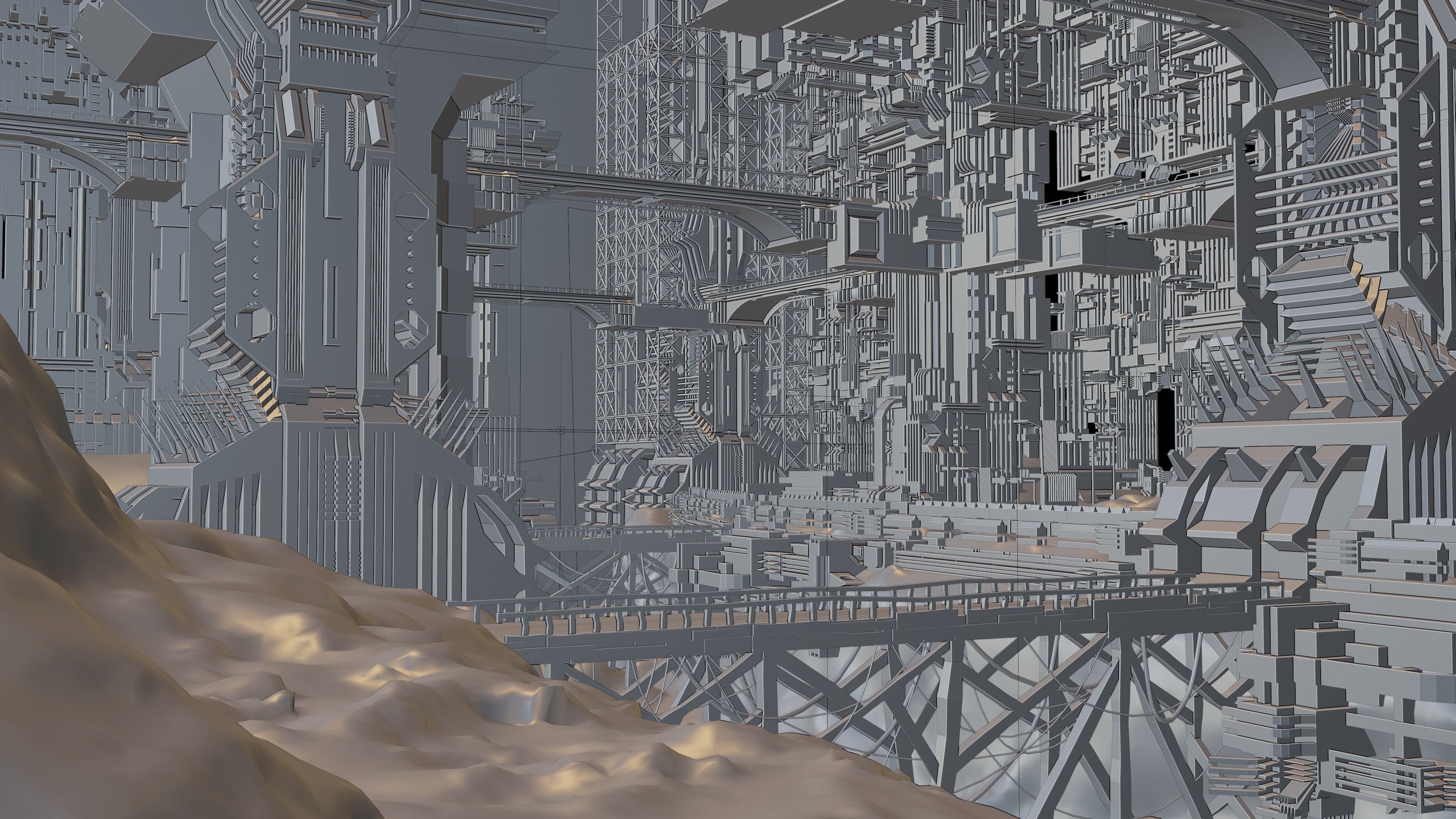 Abandoned Mine - Concept Art Scene 3D model_8