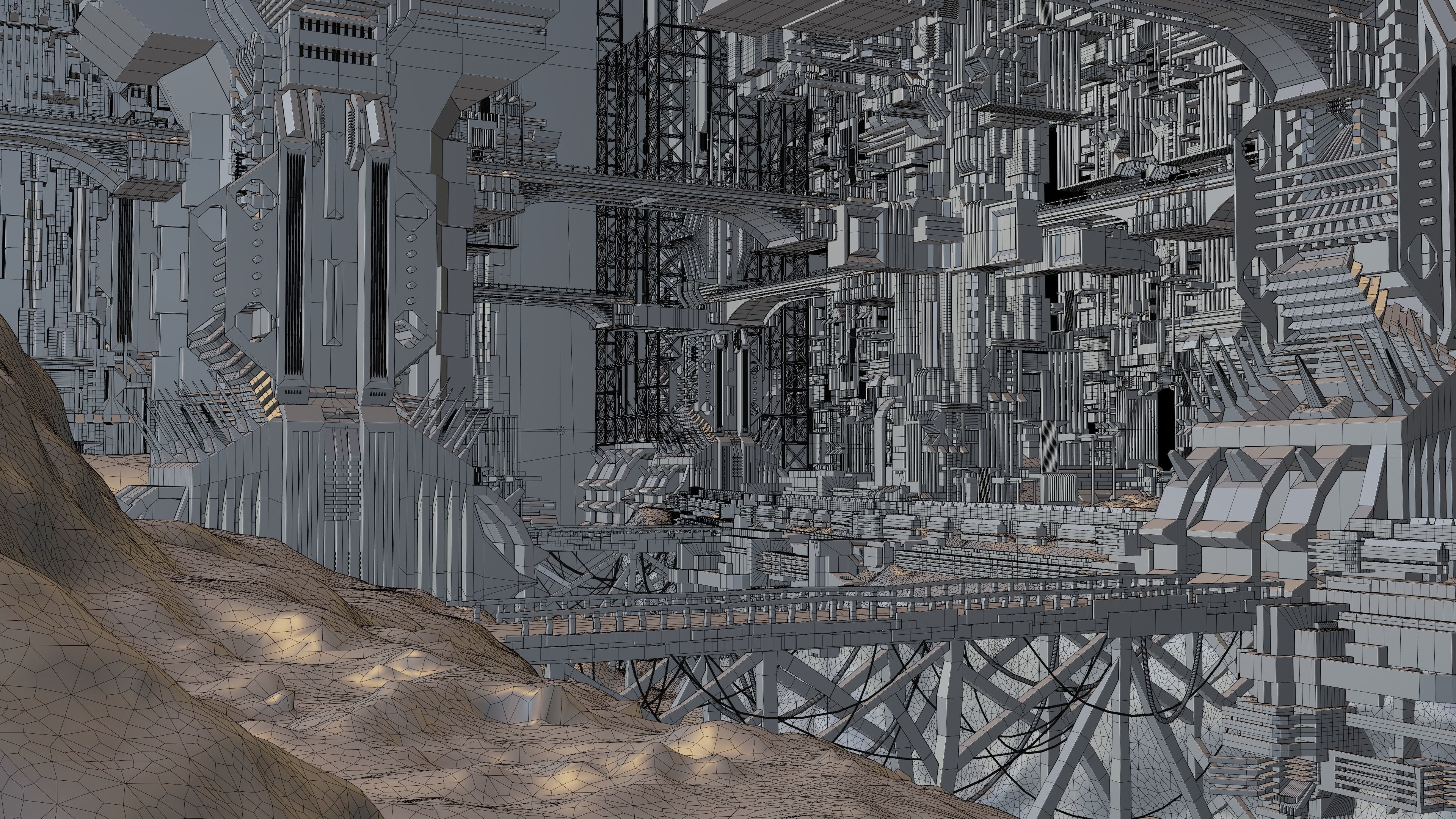 Abandoned Mine - Concept Art Scene 3D model_9