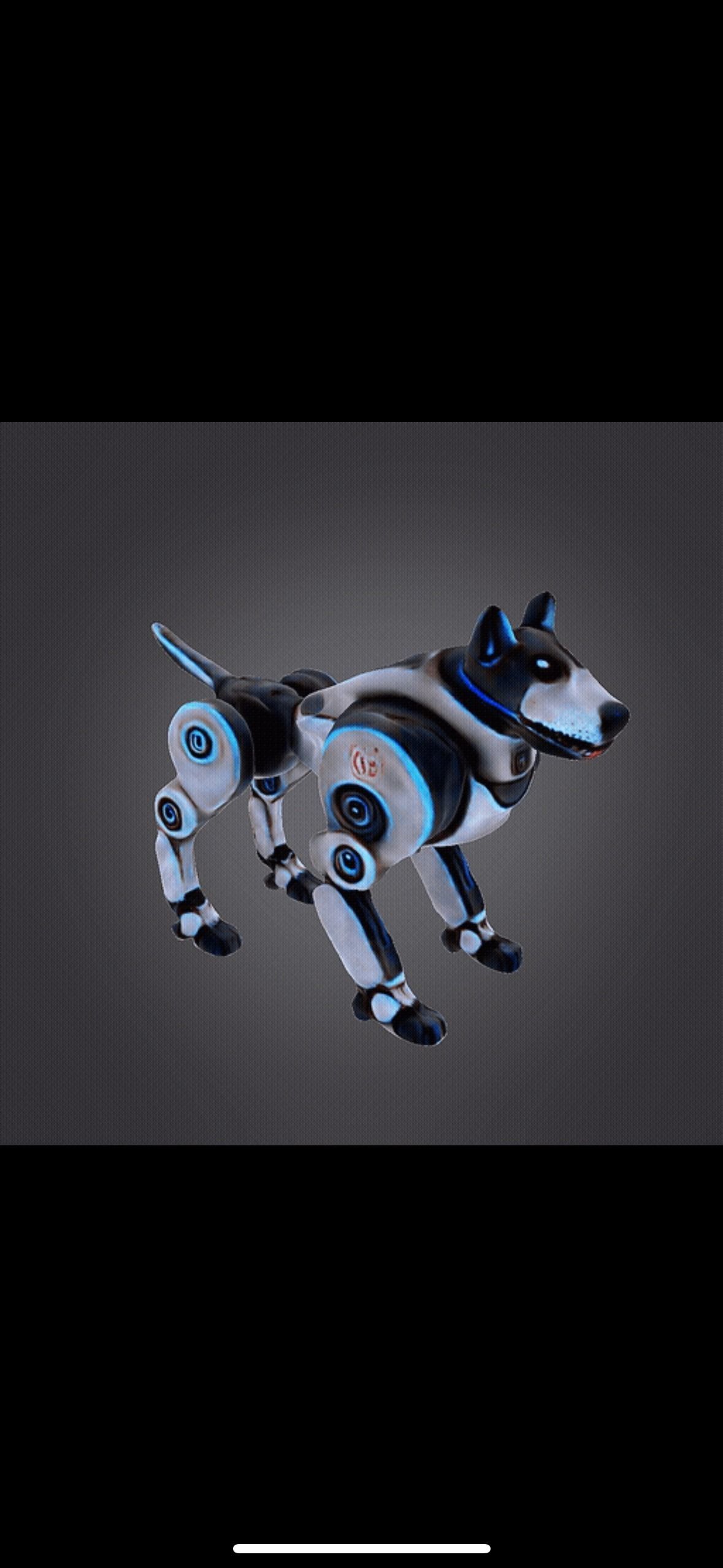 Masculer robot dog 3D print model_5