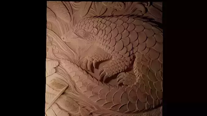 Pangolin CNC 3d Print High Relief Sand Casting