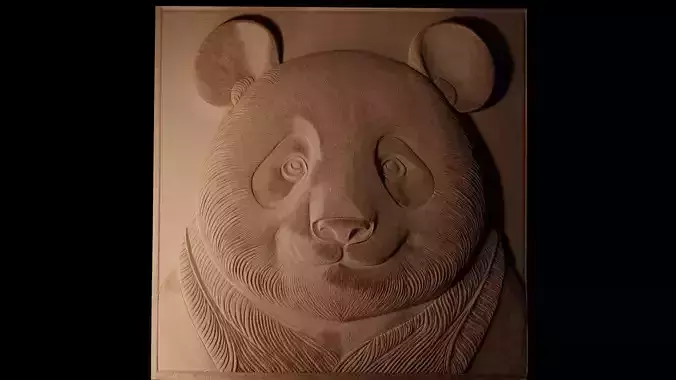 Panda CNC 3d Print High Relief Sand Casting