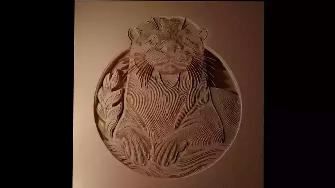 Otter CNC 3d Print High Relief Sand Casting