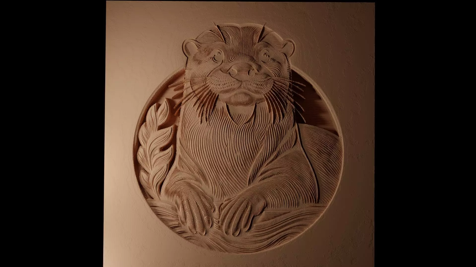 Otter CNC 3d Print High Relief Sand Casting 3D print model_0