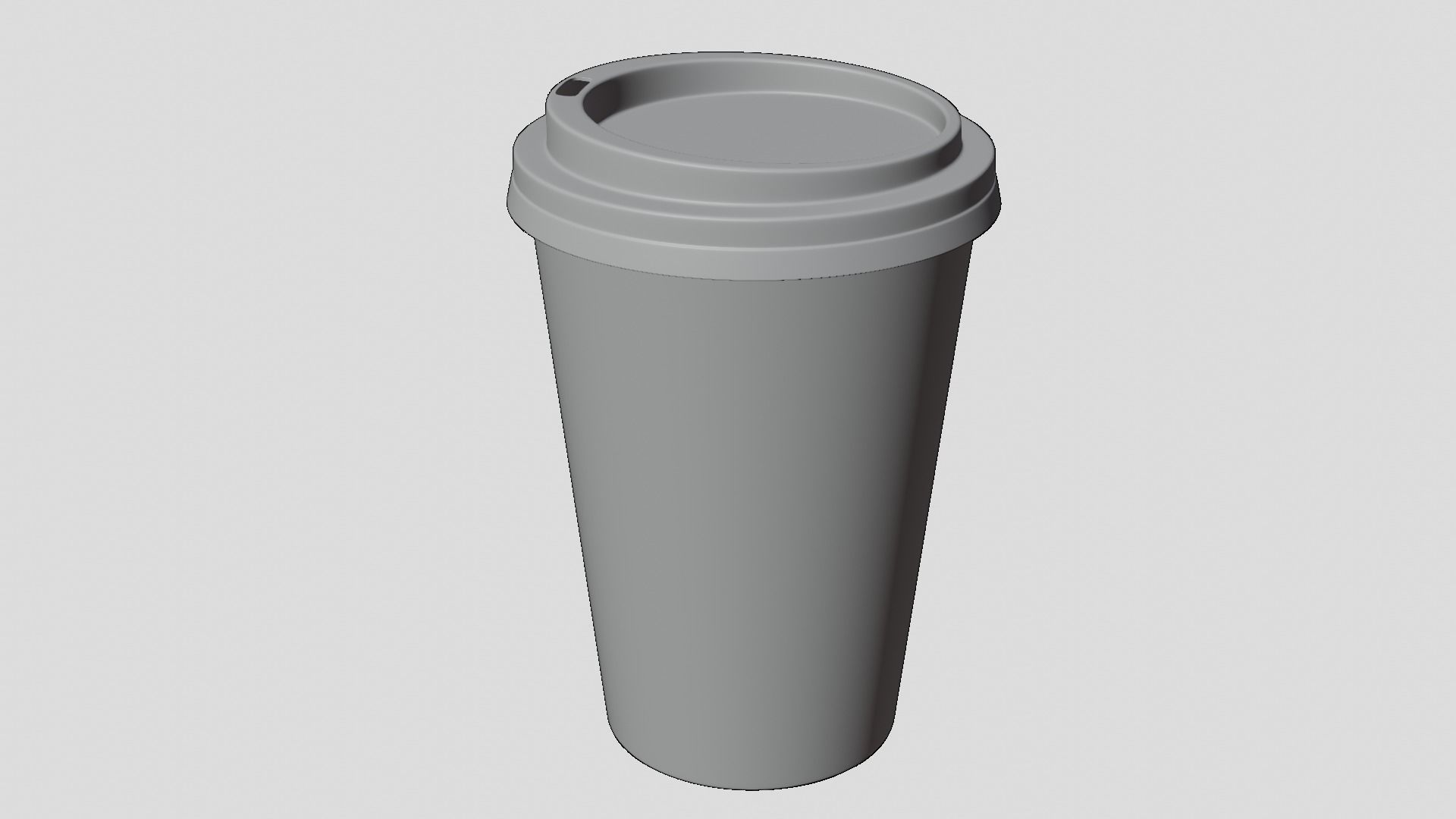Coffee Cup Low-poly 3D model_5