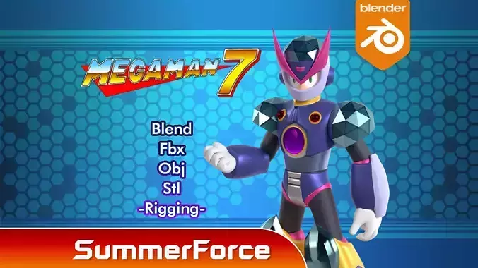Freezeman - Megaman 3D model