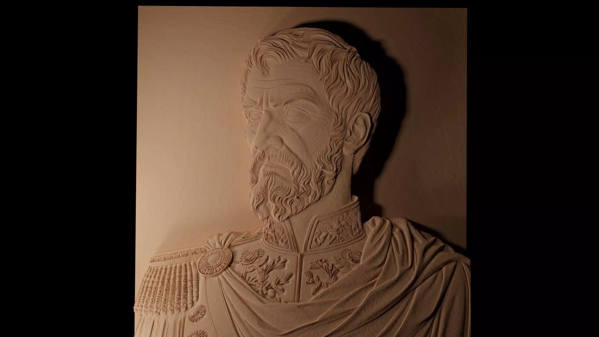 Napoleon Bonaparte CNC 3d Print High Relief Sand Casting 3D print model_0