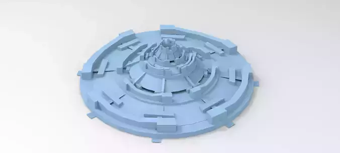 Sci fi sphere garden path