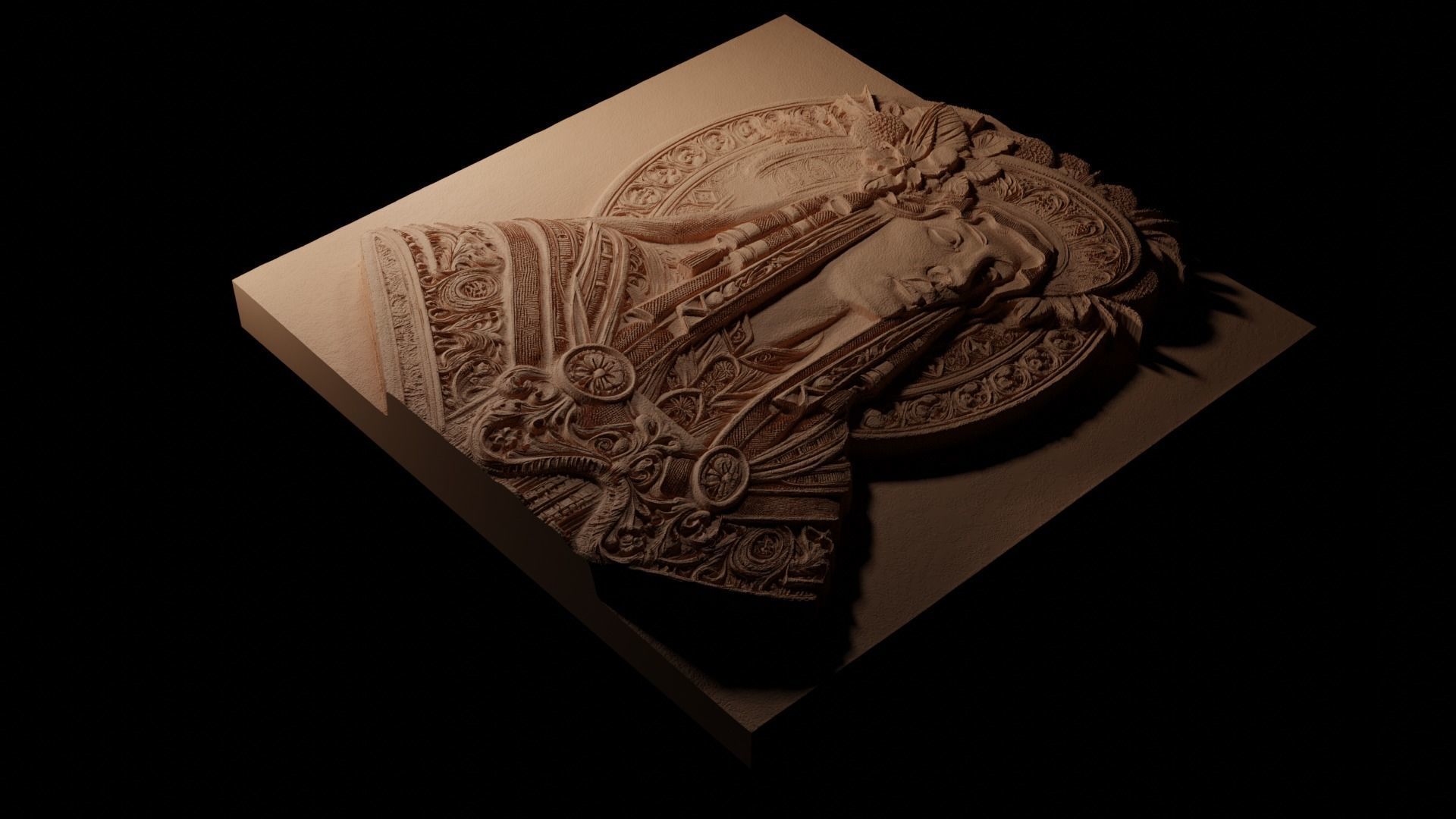 Moor CNC 3d Print High Relief Sand Casting 3D print model_1