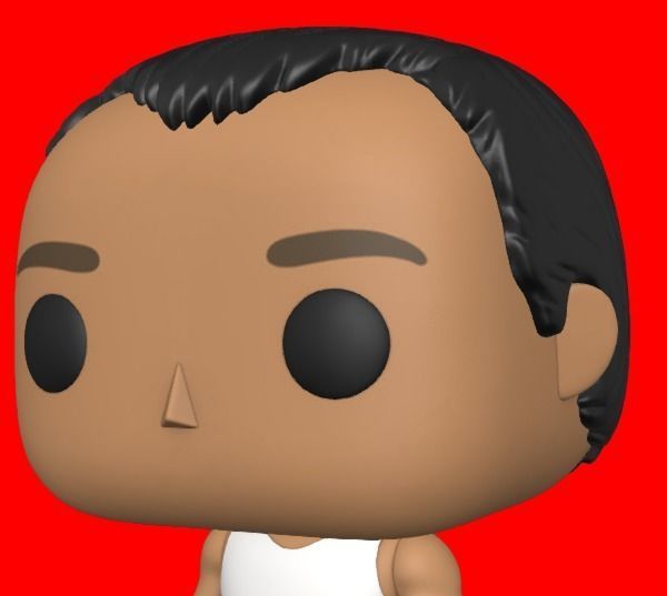 CUSTOM FUNKO POP - HAIR 22 3D print model_1