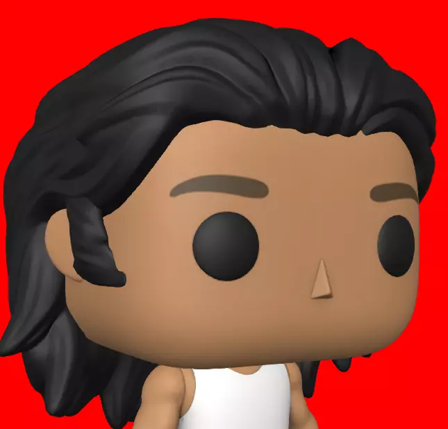 CUSTOM FUNKO POP - HAIR 23 3D print model_0