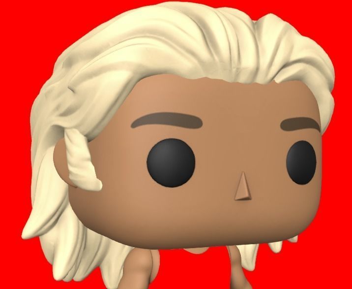 CUSTOM FUNKO POP - HAIR 23 3D print model_3