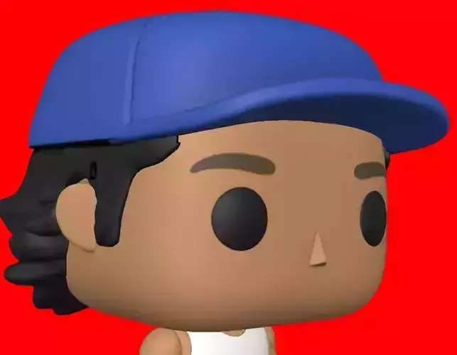CUSTOM FUNKO POP - HAIR WITH CAP 3D print model