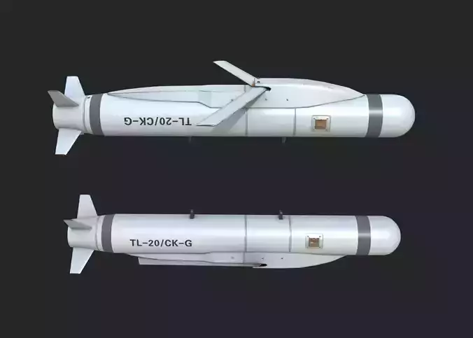 TL-20 TL20 glide bomb Low-poly 3D model