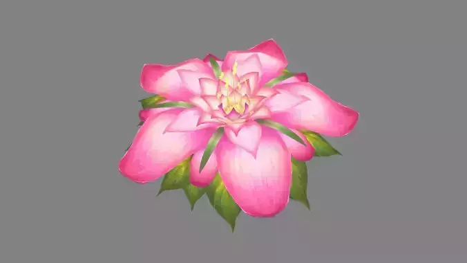 A blooming flower plant - Cartoon garden plants