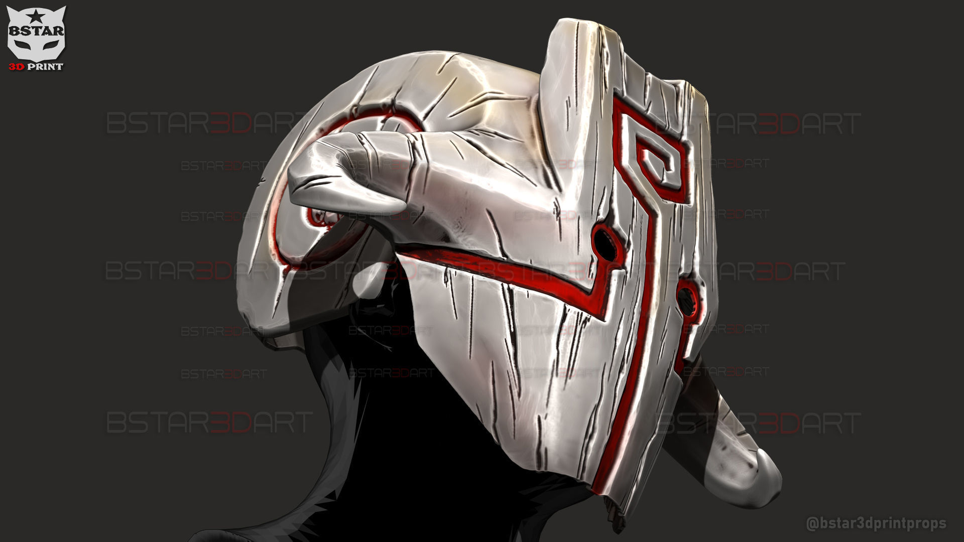 Juggernaut Dota Mask - Halloween Cosplay 3D print model_15
