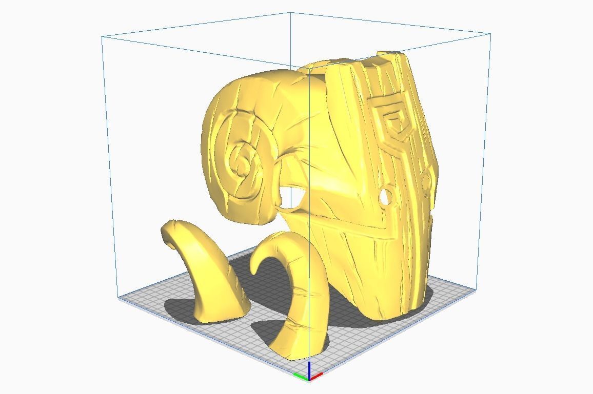 Juggernaut Dota Mask - Halloween Cosplay 3D print model_30