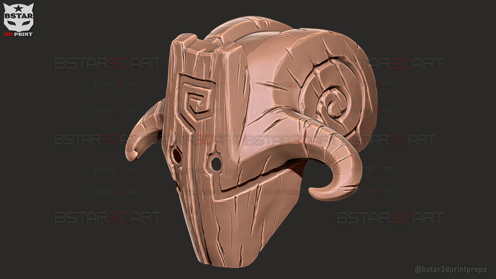 Juggernaut Dota Mask - Halloween Cosplay 3D print model_18