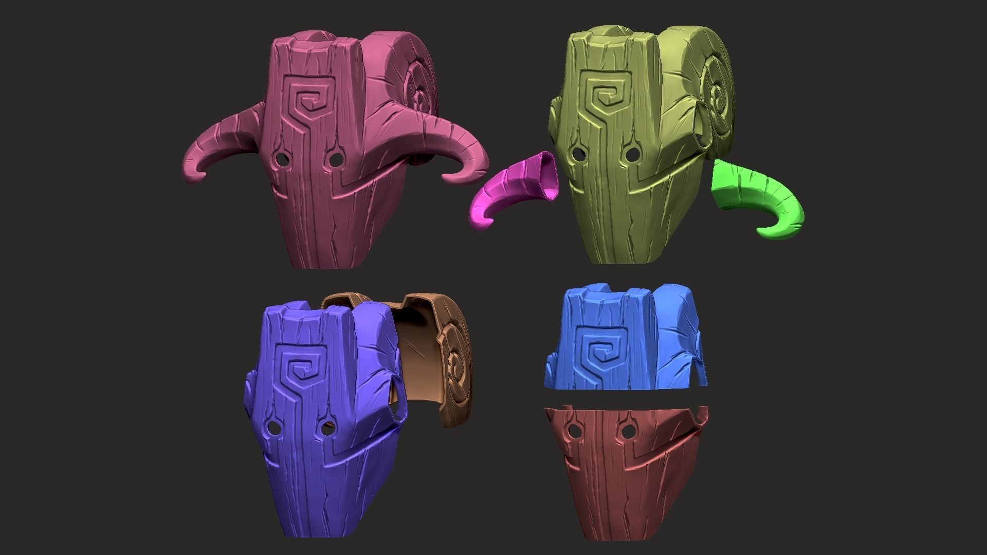 Juggernaut Dota Mask - Halloween Cosplay 3D print model_29