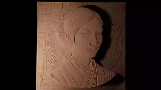 Mathematician CNC 3d Print High Relief Sand Casting 3D print model