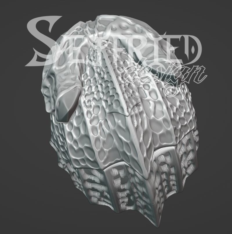 Kaiju No8 Number 8 fully wearable cosplay helmet printable 3D print model_11