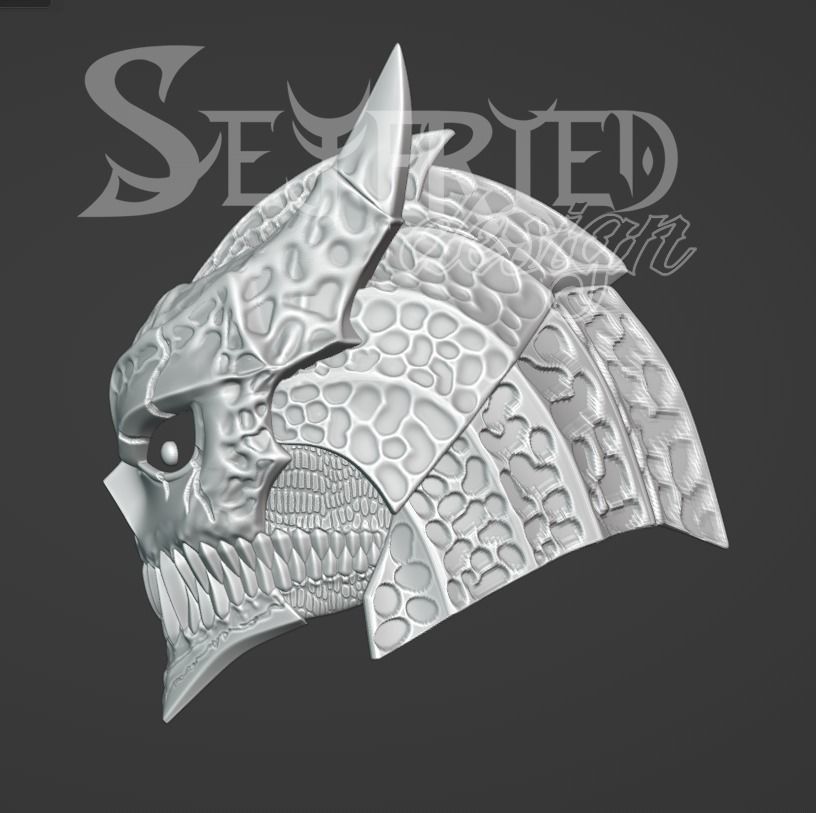 Kaiju No8 Number 8 fully wearable cosplay helmet printable 3D print model_2