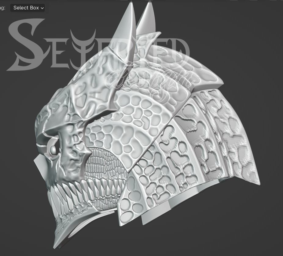Kaiju No8 Number 8 fully wearable cosplay helmet printable 3D print model_5