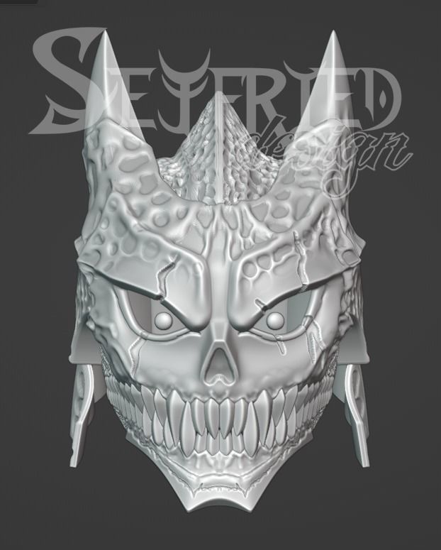 Kaiju No8 Number 8 fully wearable cosplay helmet printable 3D print model_1