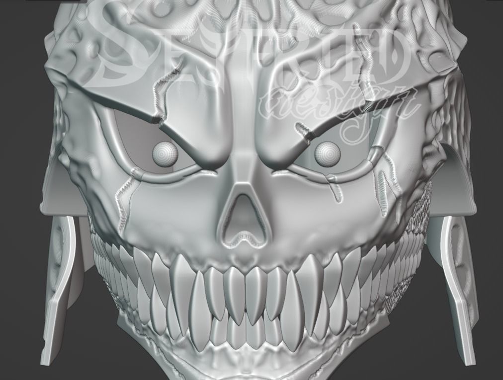 Kaiju No8 Number 8 fully wearable cosplay helmet printable 3D print model_9