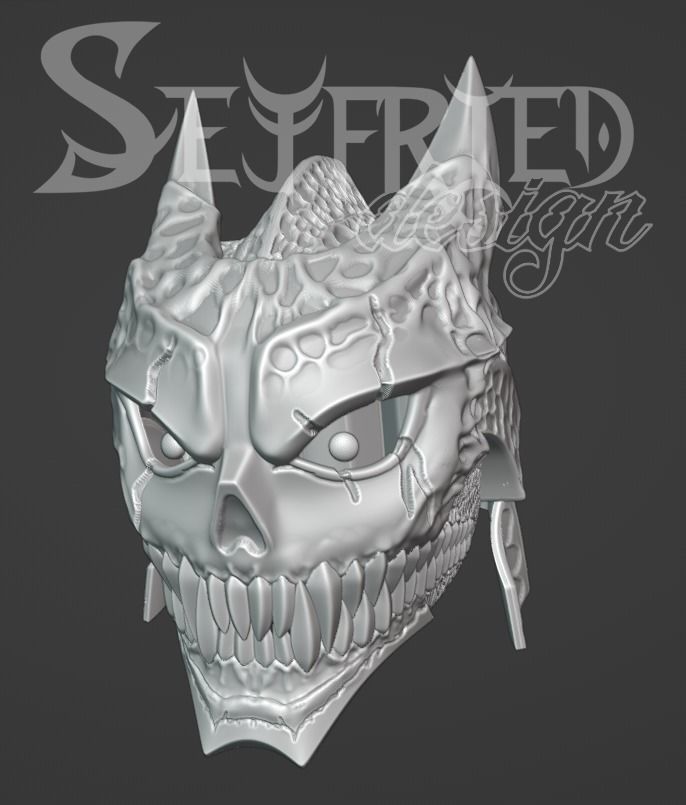 Kaiju No8 Number 8 fully wearable cosplay helmet printable 3D print model_3