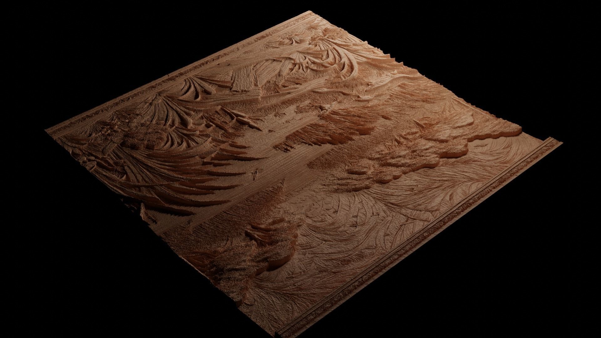 Marsh CNC 3d Print High Relief Sand Casting 3D print model_3