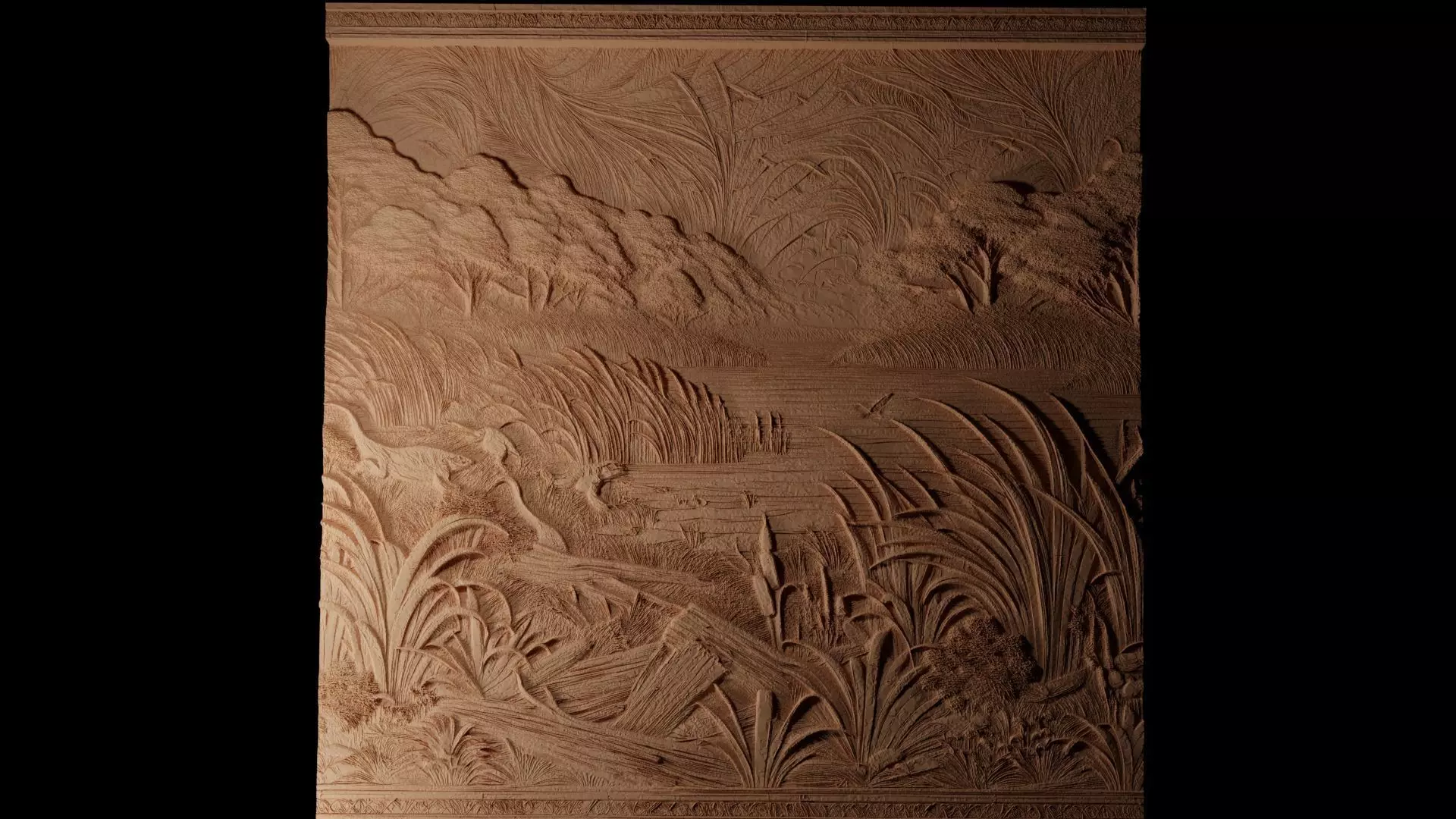 Marsh CNC 3d Print High Relief Sand Casting 3D print model_0