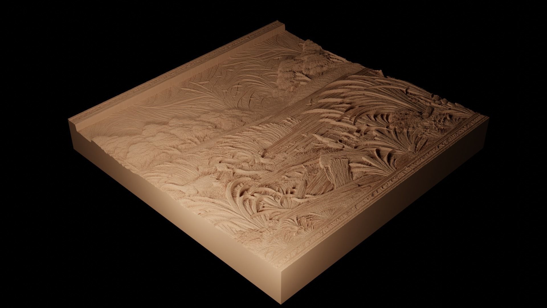 Marsh CNC 3d Print High Relief Sand Casting 3D print model_2