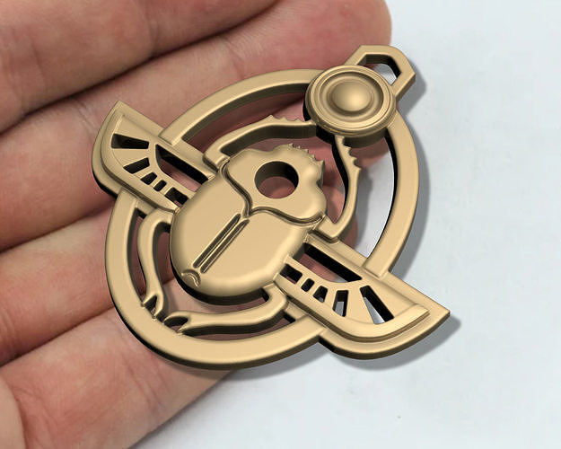 ANCIENT EGYPTION SCARAB PEMDANT M01 STL 3D print model