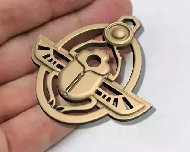 ANCIENT EGYPTION SCARAB PEMDANT M01 STL