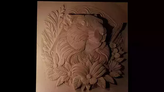 Marmot CNC 3d Print High Relief Sand Casting 3D print model
