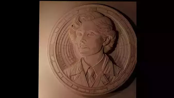 Marie Curie CNC 3d Print High Relief Sand Casting